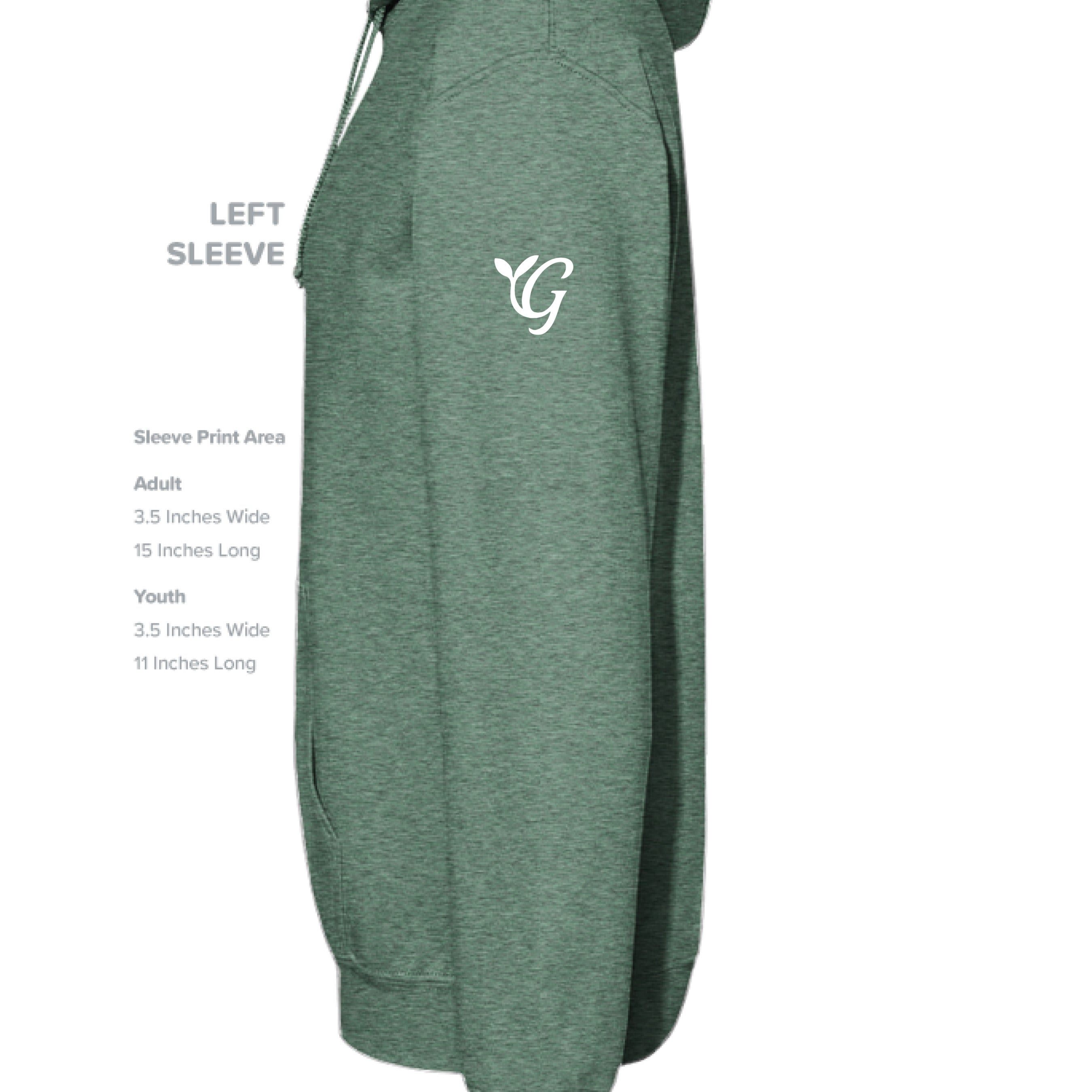 Heather Sport Dark Green - SLEEVE_LEFT
